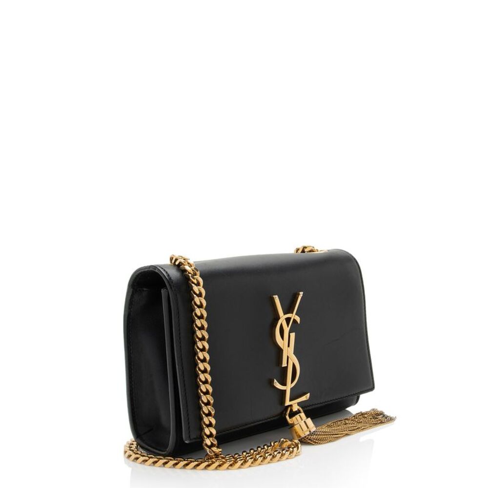 Saint Laurent Leather Monogram Kate Tassel Mini Shoulder Bag - Picture 2 of 16